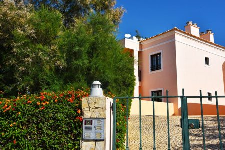 apartment entrance in alvor, the algarve